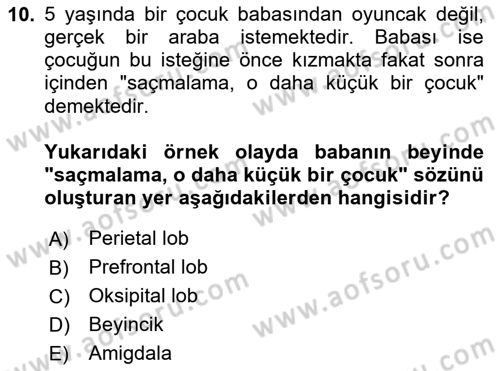Etkili İletişim Teknikleri Dersi 2020 - 2021 Yılı Yaz Okulu Sınav Soruları 10. Soru