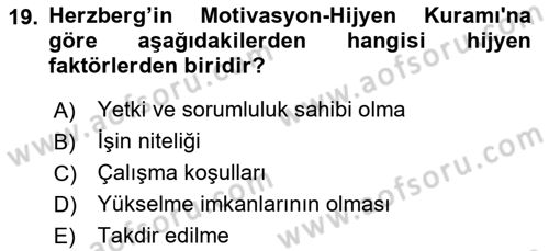 Etkili İletişim Teknikleri Dersi 2020 - 2021 Yılı Yaz Okulu Sınav Soruları 19. Soru
