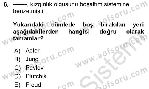 Etkili İletişim Teknikleri Dersi 2020 - 2021 Yılı Yaz Okulu Sınav Soruları 6. Soru