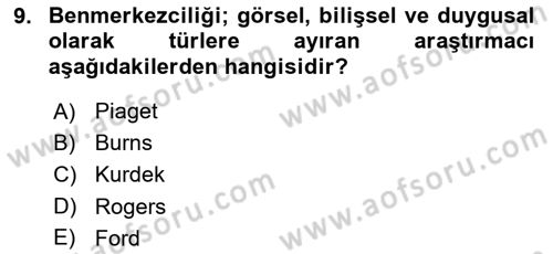 Etkili İletişim Teknikleri Dersi 2021 - 2022 Yılı (Final) Dönem Sonu Sınav Soruları 9. Soru