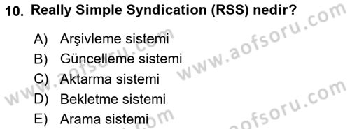 Etkili İletişim Teknikleri Dersi 2021 - 2022 Yılı Yaz Okulu Sınav Soruları 10. Soru