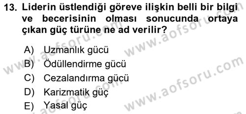 Etkili İletişim Teknikleri Dersi 2021 - 2022 Yılı Yaz Okulu Sınav Soruları 13. Soru
