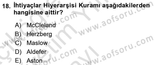 Etkili İletişim Teknikleri Dersi 2021 - 2022 Yılı Yaz Okulu Sınav Soruları 18. Soru