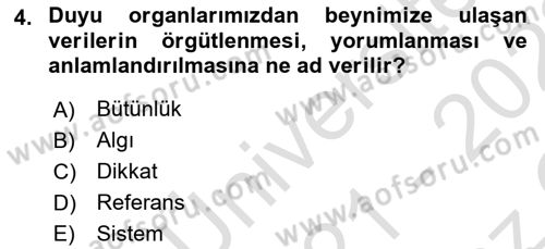 Etkili İletişim Teknikleri Dersi 2021 - 2022 Yılı Yaz Okulu Sınav Soruları 4. Soru