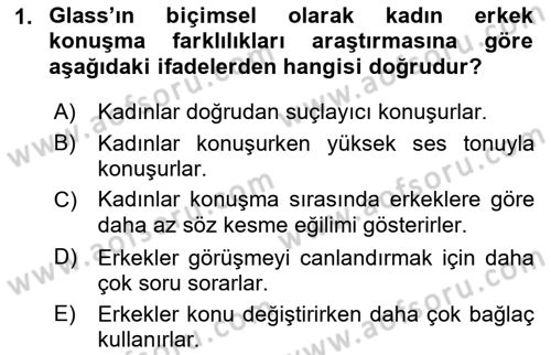Etkili İletişim Teknikleri Dersi 2022 - 2023 Yılı Yaz Okulu Sınav Soruları 1. Soru