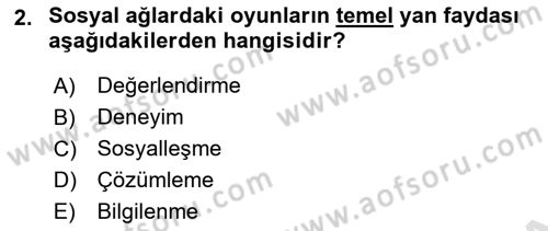 Etkili İletişim Teknikleri Dersi 2022 - 2023 Yılı Yaz Okulu Sınav Soruları 2. Soru