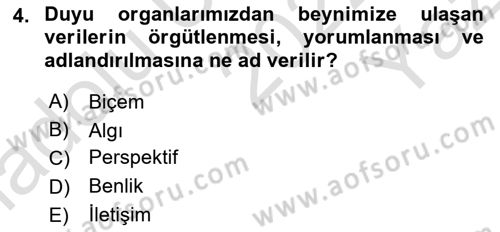 Etkili İletişim Teknikleri Dersi 2022 - 2023 Yılı Yaz Okulu Sınav Soruları 4. Soru