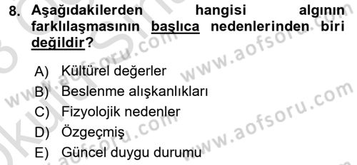 Etkili İletişim Teknikleri Dersi 2022 - 2023 Yılı Yaz Okulu Sınav Soruları 8. Soru