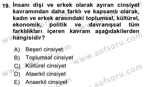 Etkili İletişim Teknikleri Dersi 2023 - 2024 Yılı (Vize) Ara Sınav Soruları 19. Soru