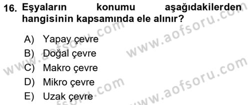 Etkili İletişim Teknikleri Dersi 2023 - 2024 Yılı (Final) Dönem Sonu Sınav Soruları 16. Soru
