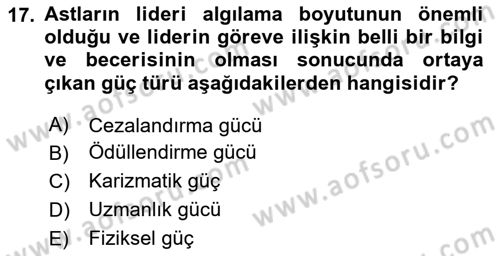 Etkili İletişim Teknikleri Dersi 2023 - 2024 Yılı (Final) Dönem Sonu Sınavı 17. Soru