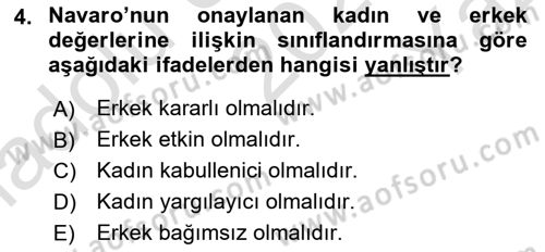 Etkili İletişim Teknikleri Dersi 2023 - 2024 Yılı Yaz Okulu Sınav Soruları 4. Soru