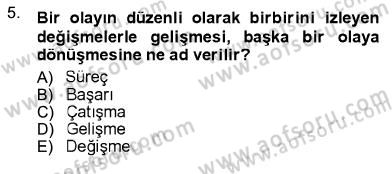 İletişim Bilgisi Dersi Ara Sınavı Deneme Sınav Soruları 5. Soru