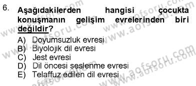 İletişim Bilgisi Dersi Ara Sınavı Deneme Sınav Soruları 6. Soru