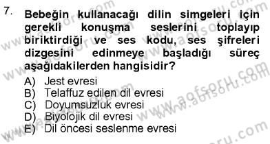 İletişim Bilgisi Dersi Ara Sınavı Deneme Sınav Soruları 7. Soru