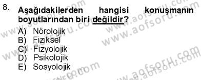 İletişim Bilgisi Dersi Ara Sınavı Deneme Sınav Soruları 8. Soru