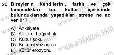 İletişim Bilgisi Dersi 2012 - 2013 Yılı (Final) Dönem Sonu Sınav Soruları 20. Soru