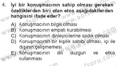 İletişim Bilgisi Dersi 2012 - 2013 Yılı Tek Ders Sınav Soruları 4. Soru