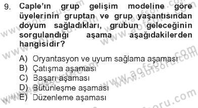 İletişim Bilgisi Dersi 2012 - 2013 Yılı Tek Ders Sınav Soruları 9. Soru