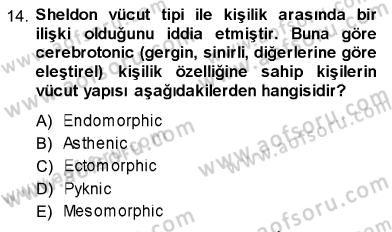 İletişim Bilgisi Dersi 2013 - 2014 Yılı (Vize) Ara Sınavı 14. Soru