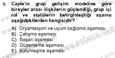 İletişim Bilgisi Dersi 2013 - 2014 Yılı (Final) Dönem Sonu Sınav Soruları 9. Soru