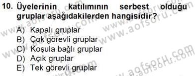 İletişim Bilgisi Dersi 2013 - 2014 Yılı Tek Ders Sınav Soruları 10. Soru