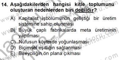 İletişim Bilgisi Dersi 2013 - 2014 Yılı Tek Ders Sınav Soruları 14. Soru