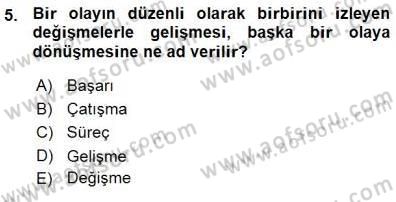 İletişim Bilgisi Dersi Ara Sınavı Deneme Sınav Soruları 5. Soru