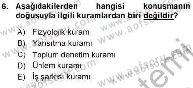 İletişim Bilgisi Dersi Ara Sınavı Deneme Sınav Soruları 6. Soru