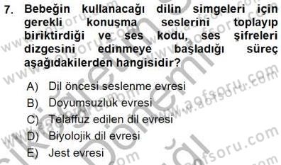 İletişim Bilgisi Dersi Ara Sınavı Deneme Sınav Soruları 7. Soru
