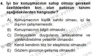 İletişim Bilgisi Dersi 2015 - 2016 Yılı Tek Ders Sınav Soruları 4. Soru