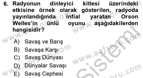 İletişim Bilgisi Dersi 2016 - 2017 Yılı 3 Ders Sınav Soruları 6. Soru