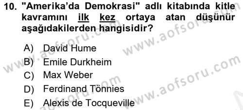 İletişim Bilgisi Dersi 2017 - 2018 Yılı 3 Ders Sınav Soruları 10. Soru