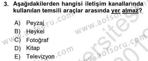 İletişim Bilgisi Dersi Ara Sınavı Deneme Sınav Soruları 3. Soru