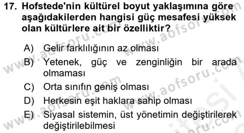 İletişim Bilgisi Dersi 2017 - 2018 Yılı (Final) Dönem Sonu Sınav Soruları 17. Soru