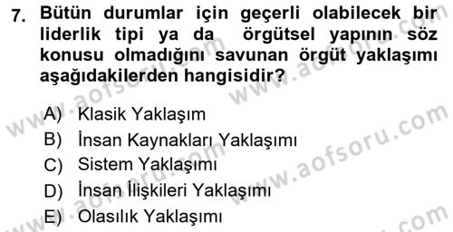 İletişim Bilgisi Dersi 2018 - 2019 Yılı 3 Ders Sınav Soruları 7. Soru