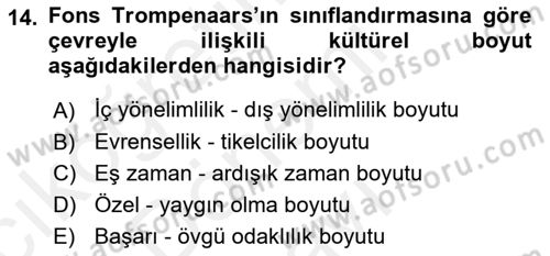 İletişim Bilgisi Dersi 2018 - 2019 Yılı (Final) Dönem Sonu Sınav Soruları 14. Soru