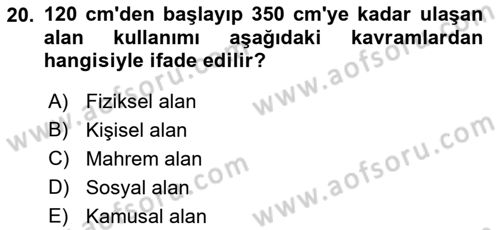 İletişim Bilgisi Dersi Ara Sınavı Deneme Sınav Soruları 20. Soru