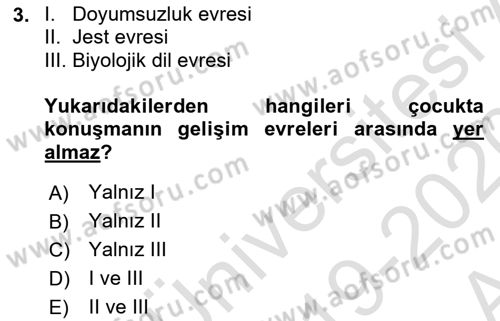 İletişim Bilgisi Dersi Ara Sınavı Deneme Sınav Soruları 3. Soru