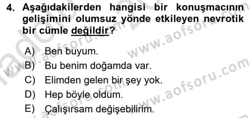 İletişim Bilgisi Dersi 2019 - 2020 Yılı (Vize) Ara Sınav Soruları 4. Soru