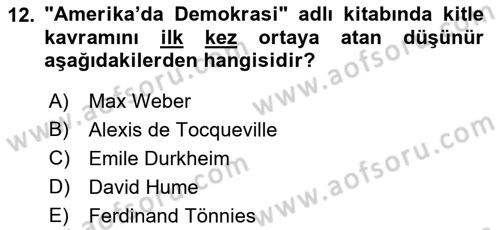 İletişim Bilgisi Dersi 2019 - 2020 Yılı (Final) Dönem Sonu Sınav Soruları 12. Soru