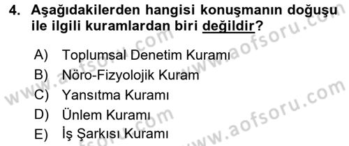 İletişim Bilgisi Dersi 2019 - 2020 Yılı (Final) Dönem Sonu Sınav Soruları 4. Soru