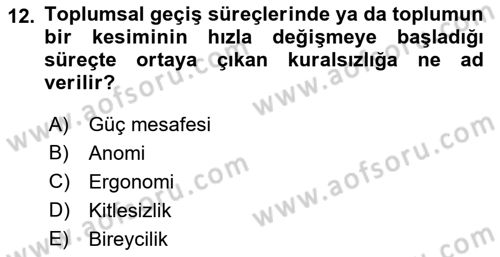 İletişim Bilgisi Dersi 2021 - 2022 Yılı (Final) Dönem Sonu Sınavı 12. Soru