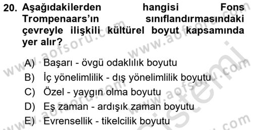 İletişim Bilgisi Dersi 2021 - 2022 Yılı Yaz Okulu Sınav Soruları 20. Soru