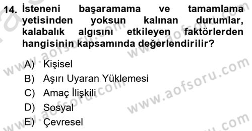 İletişim Bilgisi Dersi 2022 - 2023 Yılı (Vize) Ara Sınav Soruları 14. Soru