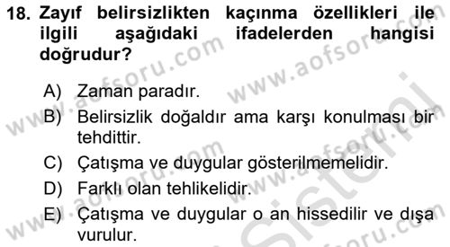 İletişim Bilgisi Dersi 2022 - 2023 Yılı (Final) Dönem Sonu Sınav Soruları 18. Soru