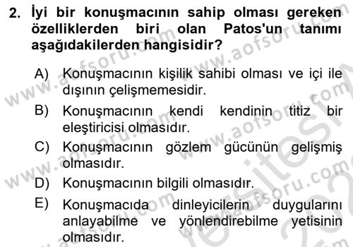 İletişim Bilgisi Dersi 2022 - 2023 Yılı (Final) Dönem Sonu Sınav Soruları 2. Soru