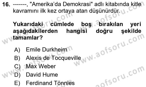 İletişim Bilgisi Dersi 2023 - 2024 Yılı Yaz Okulu Sınav Soruları 16. Soru