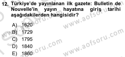 İletişim Bilgisi Dersi 2024 - 2025 Yılı (Final) Dönem Sonu Sınav Soruları 12. Soru