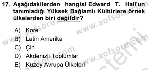 İletişim Bilgisi Dersi 2024 - 2025 Yılı (Final) Dönem Sonu Sınav Soruları 17. Soru